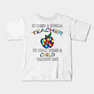 Autism Teacher Shirts & Gifts Quote for Special Ed Autistic Support Awareness Kids T-Shirt